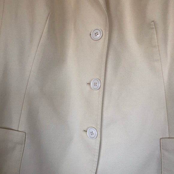 AKRIS Ivory Silk & Cashmere Blazer 14 - Picture 4 of 14